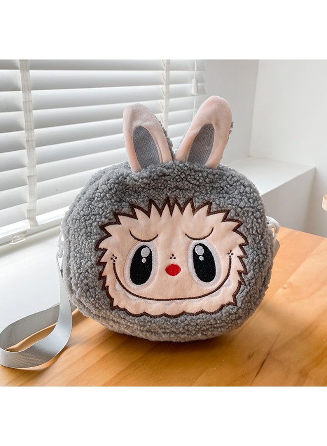 Cute Labubu Crossbody Bag, Cartoon Backpack, Coin Purse, Children's Plush Bag - Image 1